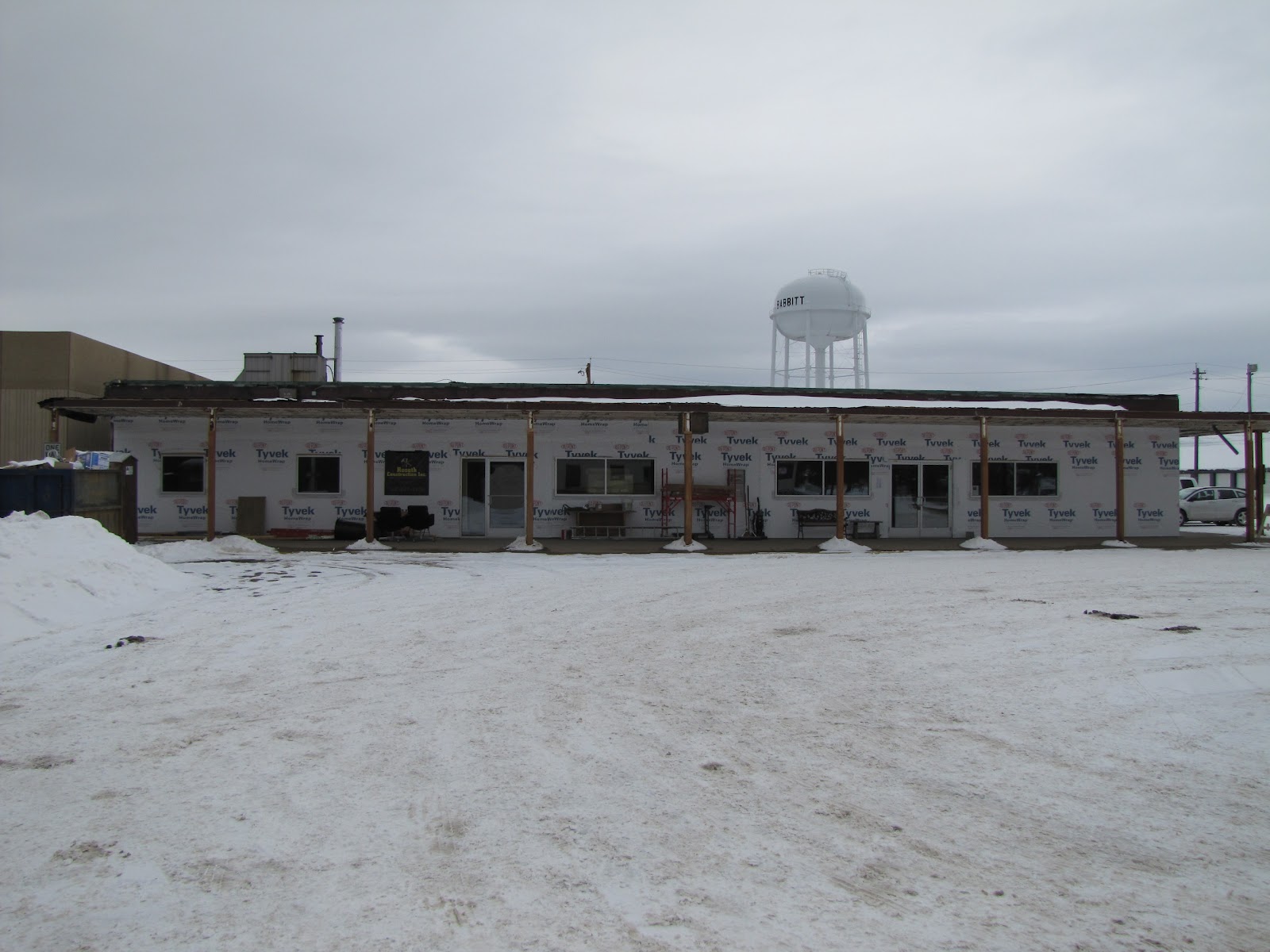 Babbitt, Minnesota Babbitt Business Center Construction Feb. 28th, 2012