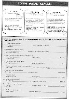 English For U: CONDITIONAL SENTENCES WORKSHEET