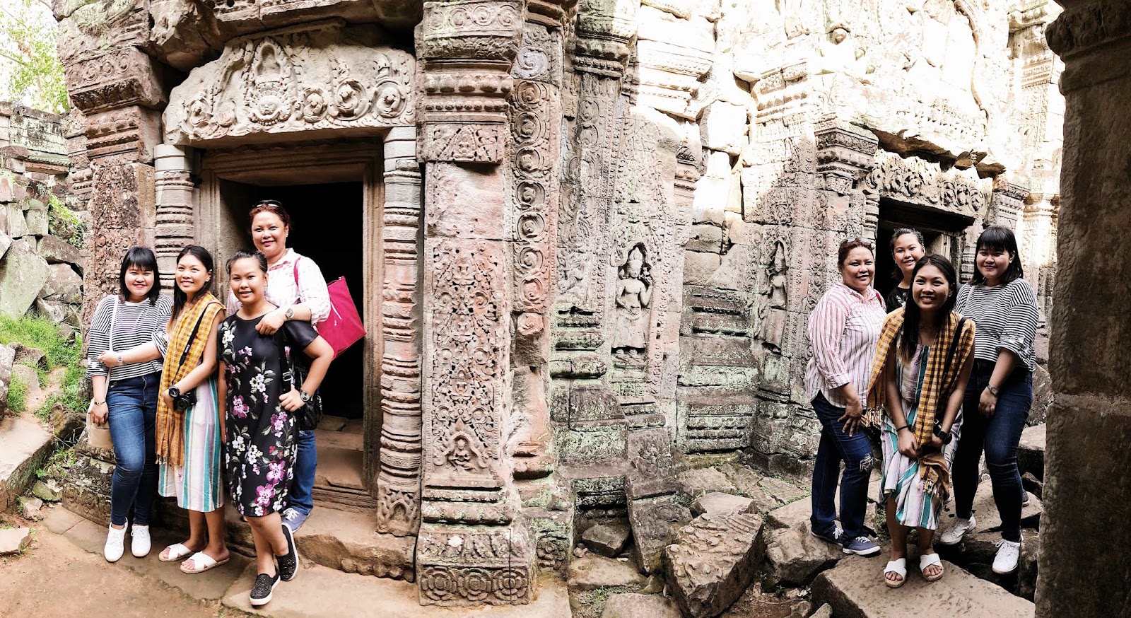 The squad inside Preah Khan Temple