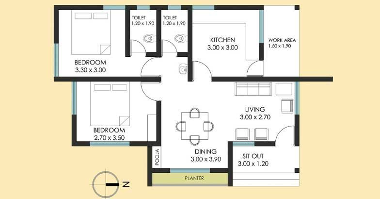 Cost Effective House Plans | cost effective 2 bedroom 800 sq ft budget kerala home for Cost Effective House Plans | cost effective 2 bedroom 800 sq ft budget kerala home for