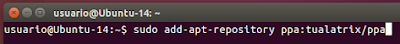 sudo add-apt-repository ppa:tualatrix/ppa