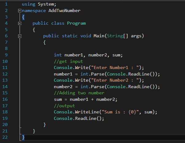 C#.NET & ASP.NET: Add Two Number with input