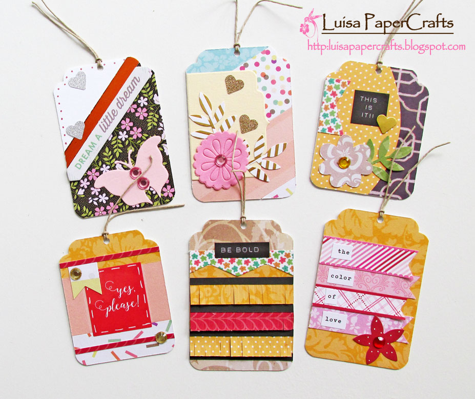 Luisa PaperCrafts: Mini tags para Scrapbook