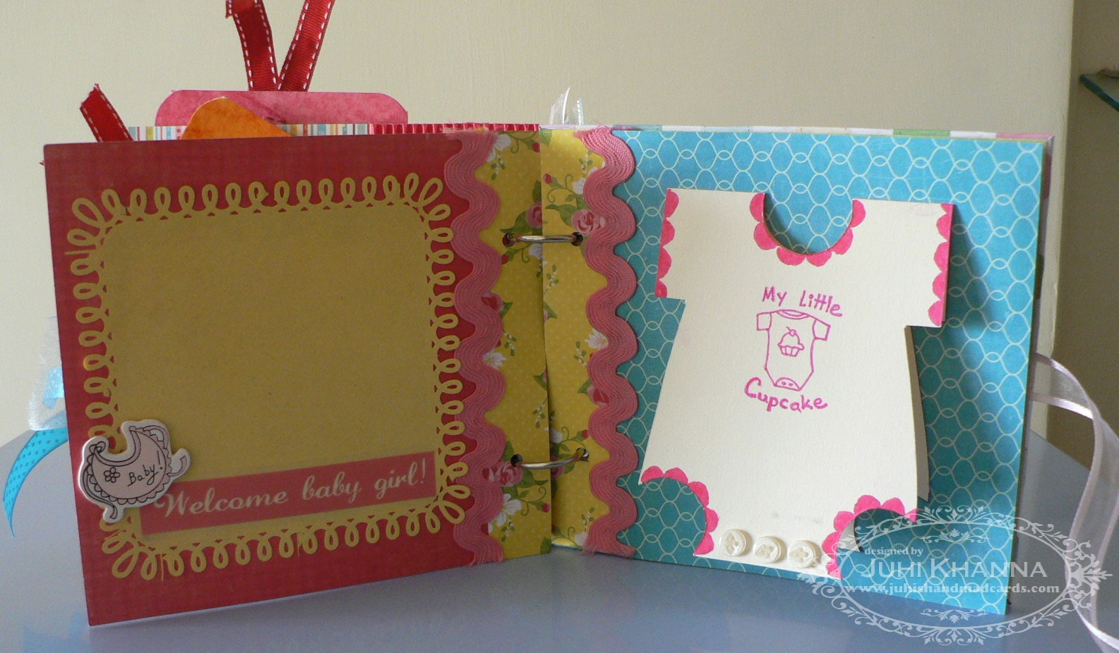 Juhi's Handmade Cards Baby Girl Mini Album