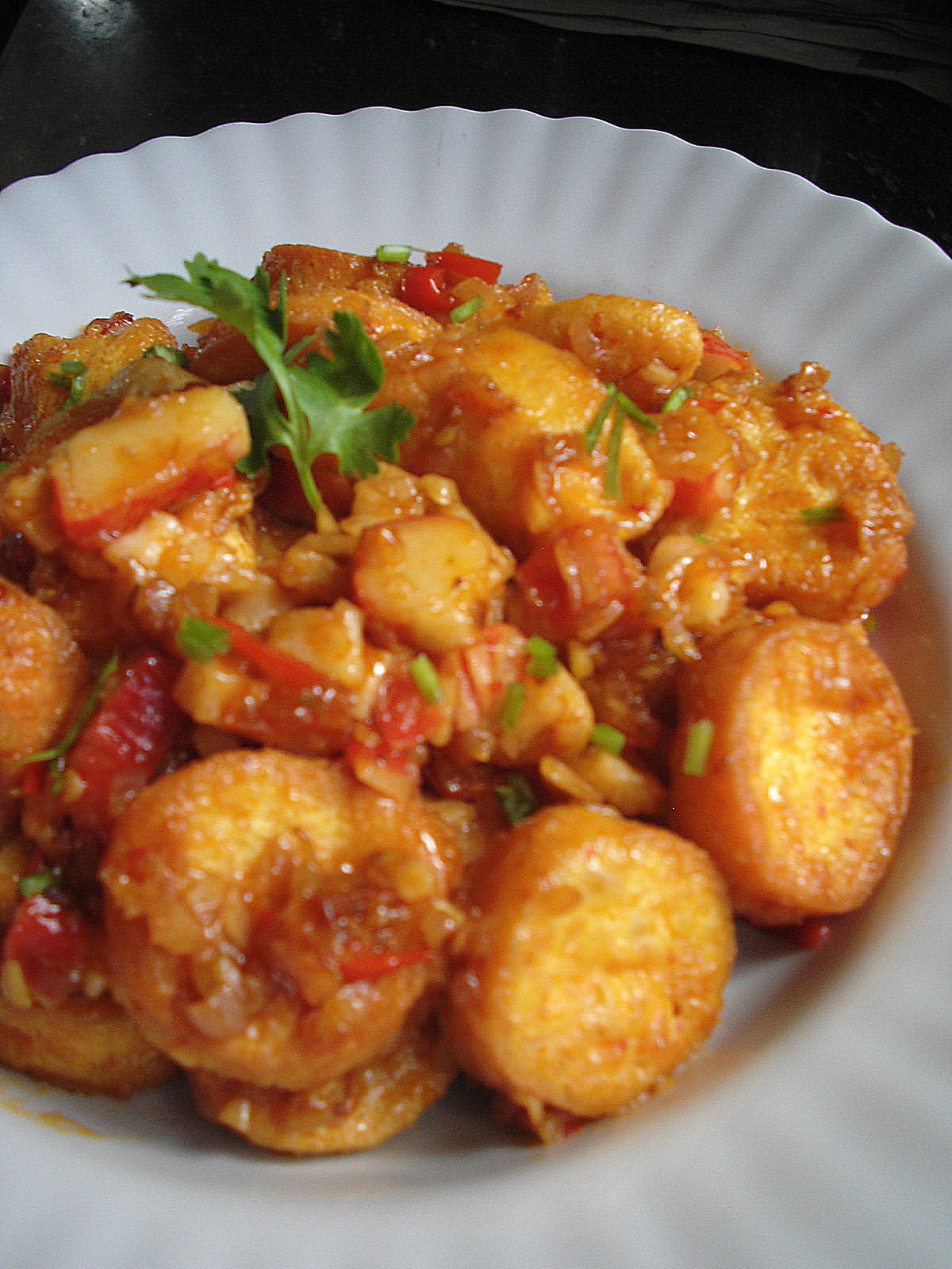 SPICY GARLIC TOFU & CRAB STICK