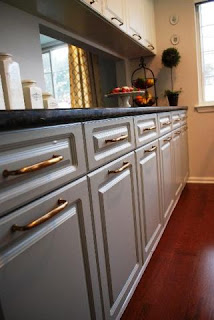 silver kitchen cabinets image