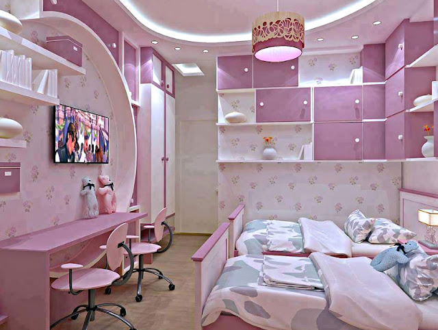 Desain Kamar Anak Perempuan Minimalis Remaja Kembar