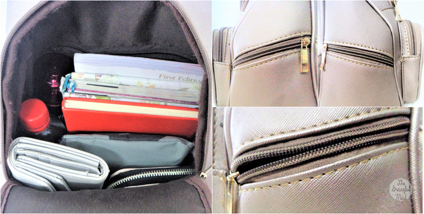 "What`s in My Bag?" by @TheGracefulMist (www.TheGracefulMist.com) - Beauty, Books, Fashion, Health, Lifestyle, and Travel Blog/Website in Quezon City, Philippines - Blogpost Cover Photo - Kimbel International Backpack - Front - Main Compartment - Alternative Name: "What`s in My Purse?," and "What`s in My Backpack?"