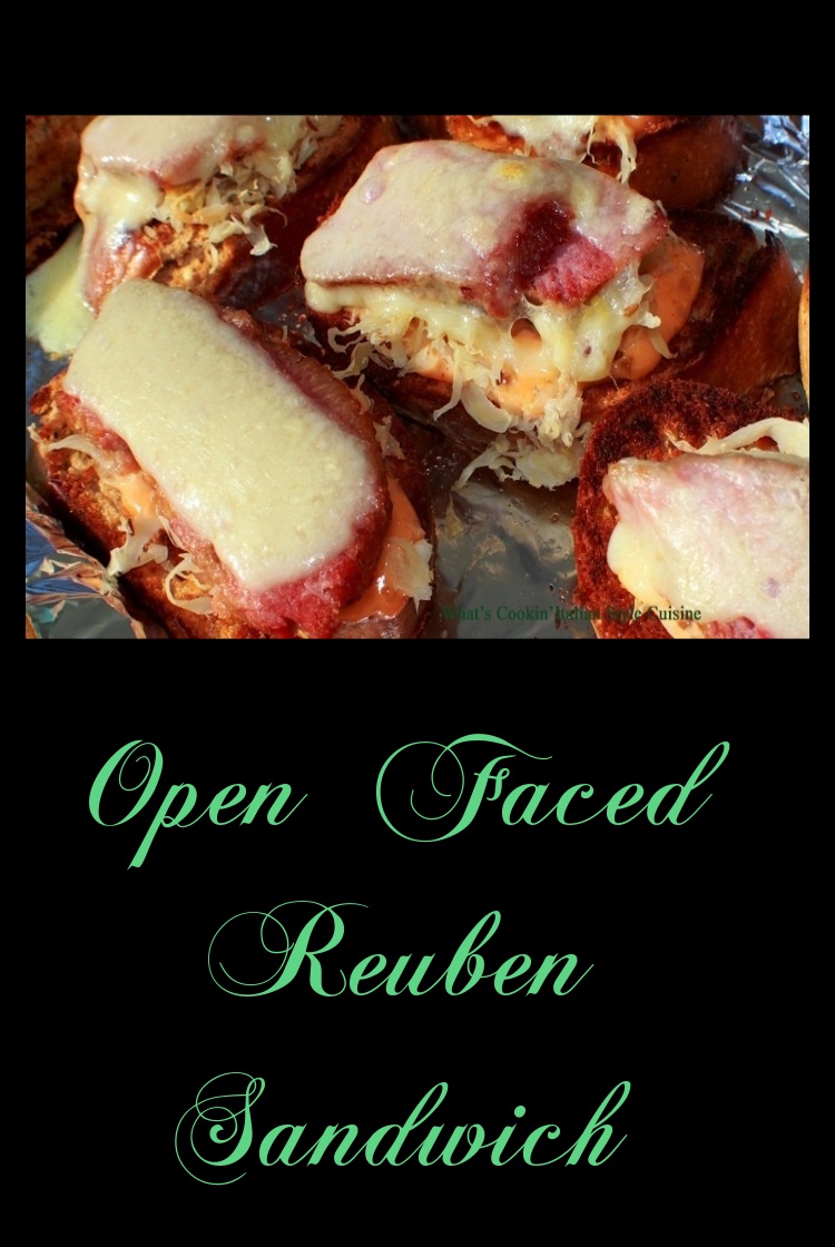 Open Faced Reuben Appetizer What's Cookin' Italian Style Cuisine