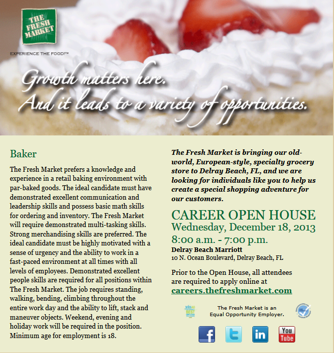 Active Jobs Hiring Now Bakery Job Openings Delray Beach, FL