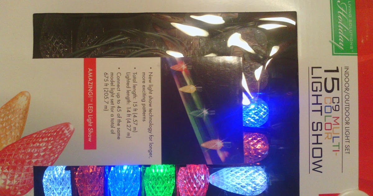 James Brown's Personal Blog Walgreens 15 C9 Multicolor Light Show LED Christmas light hack