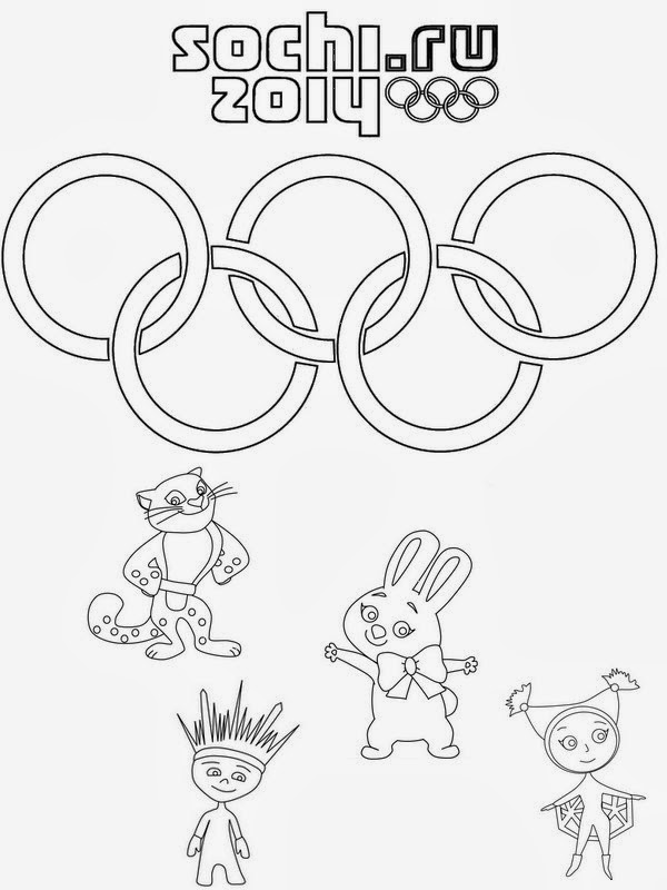 Bonjour les enfants Le blog Coloriage Jeux Olympiques Sochi 2014