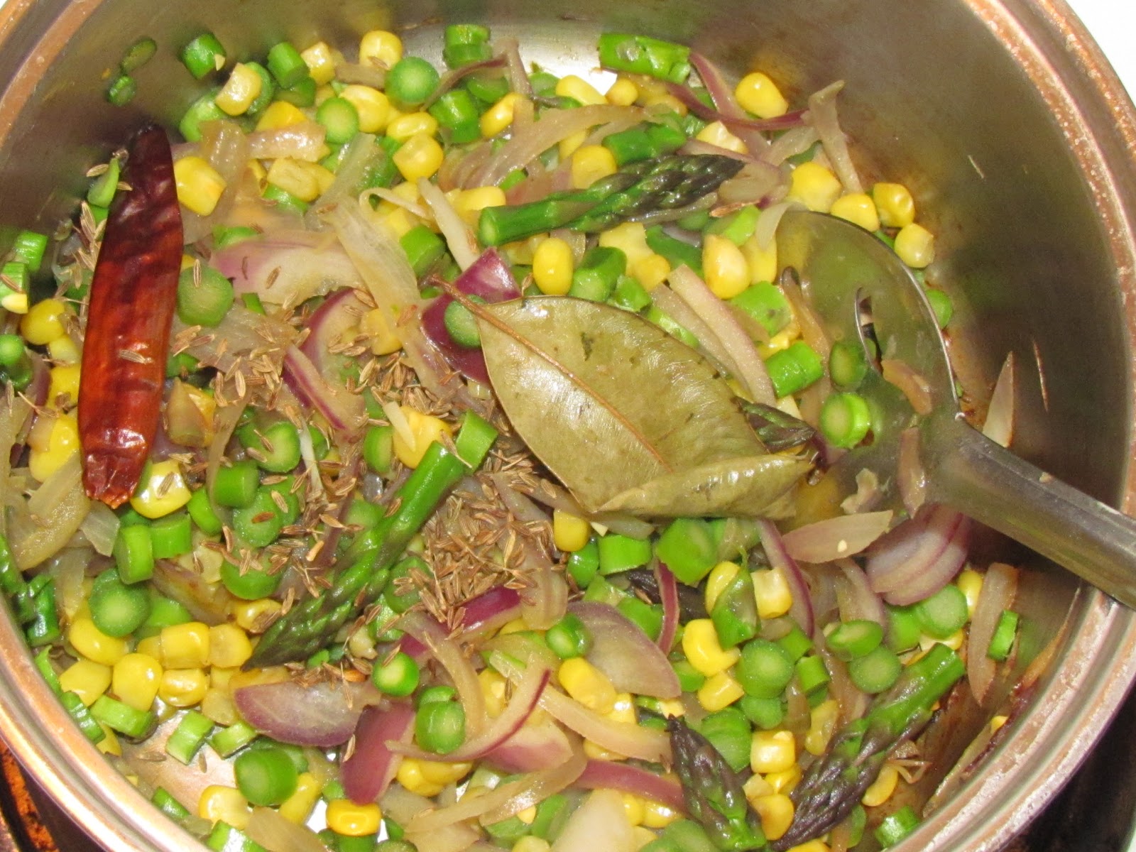 Asparagus chicken noodle soup