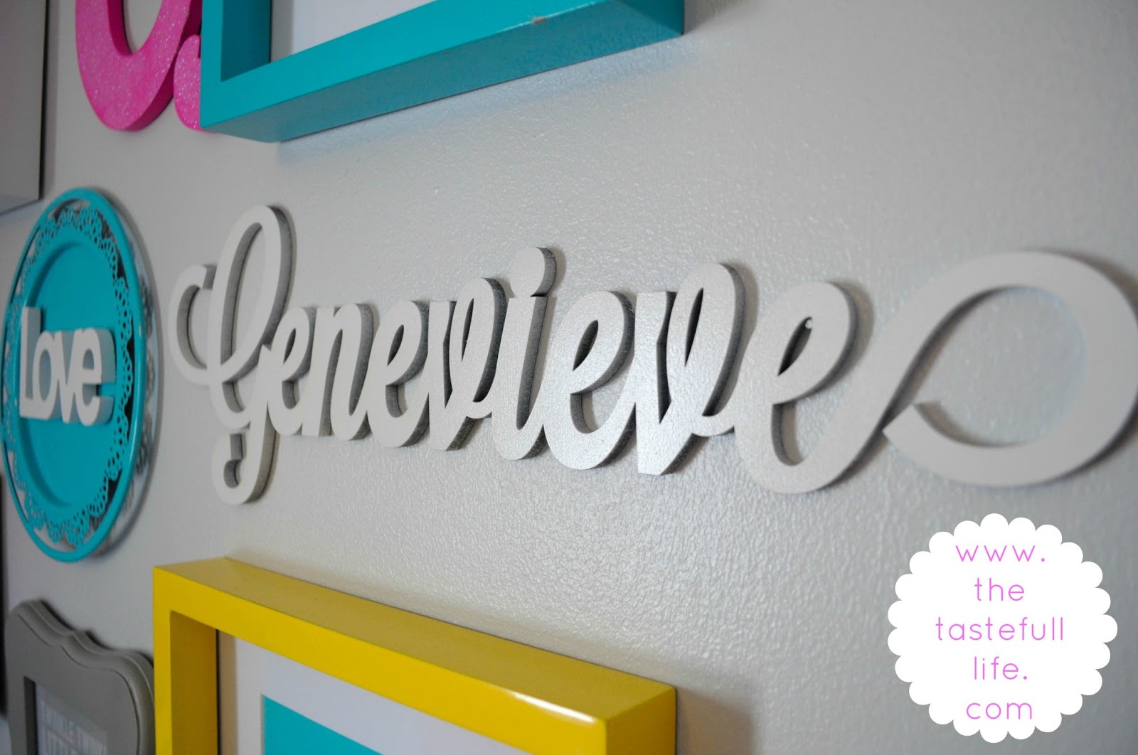 How to Create a Bright & Girly Gallery Wall on a Budget. Pretty Real