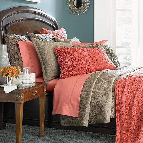 Take Five Decorating With Coral And Salmon The Cottage Market