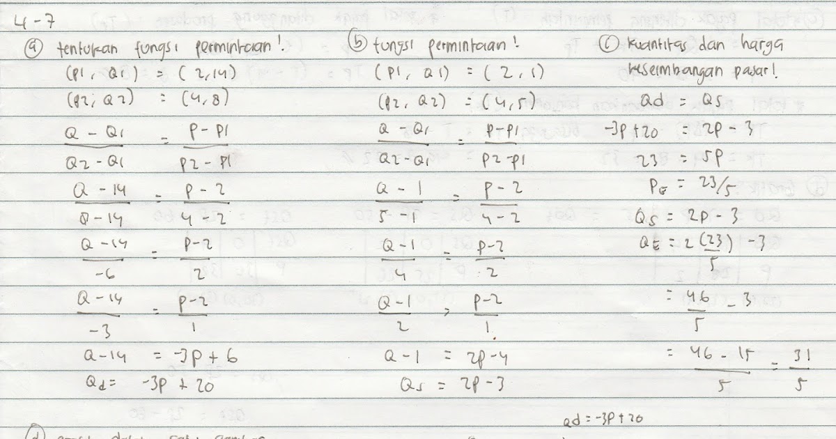Contoh Soal Soal Dan Jawaban Matematika Ekonomi