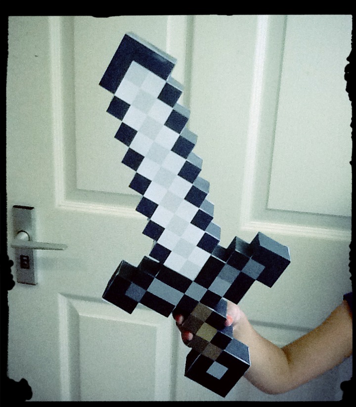 Create your own Minecraft Iron Sword