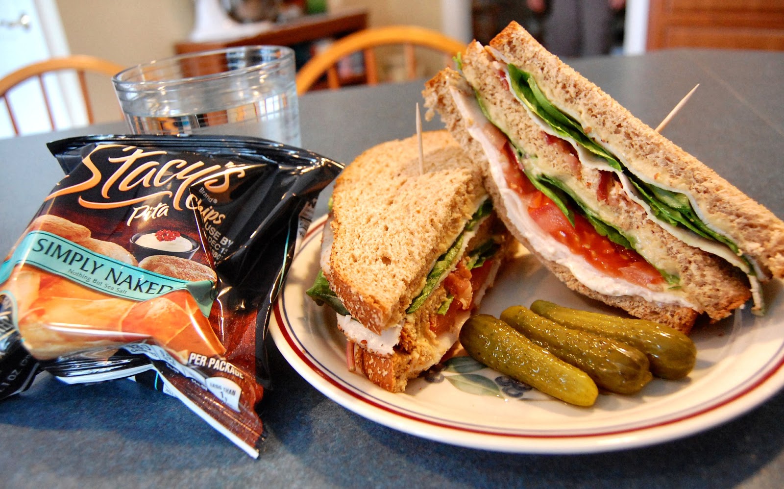 Eat Som Nom Noms Turkey and Spicy Hummus Clubs