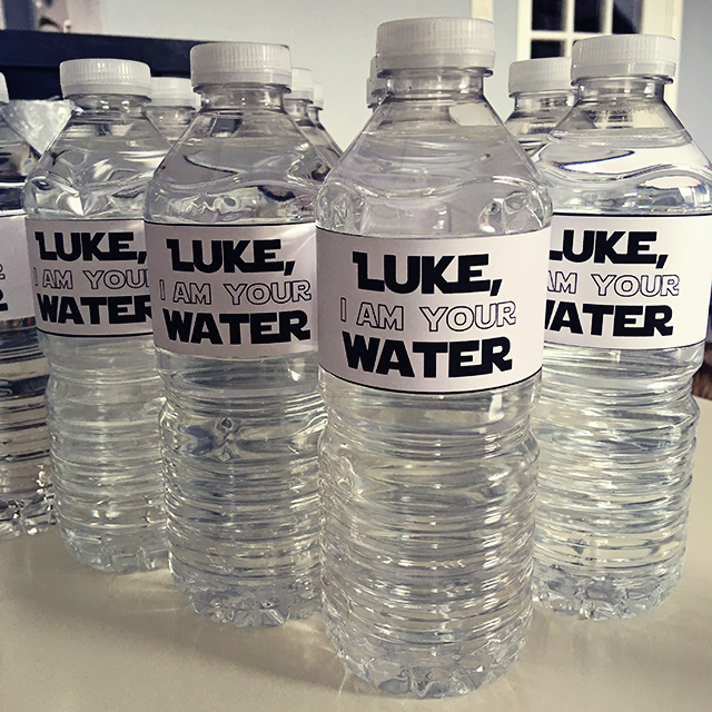Onwijs Star Wars verjaardag idee: gratis printable Luke, I am your water VN-67