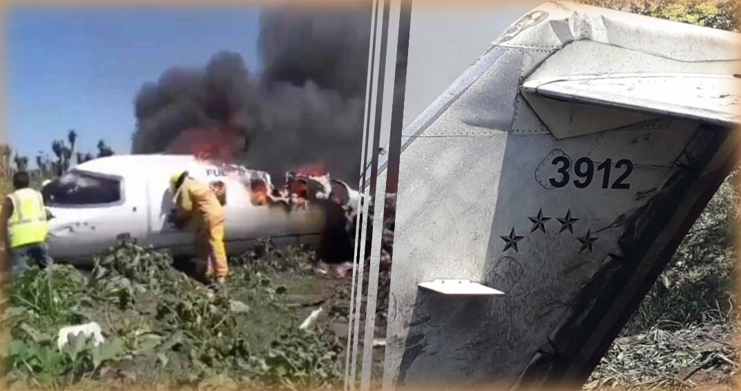 desplome de aeronave en Veracruz