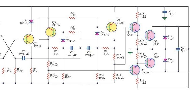 Simple 100W Inverter 12V to 220V Circuit Diagram | Super Circuit Diagram