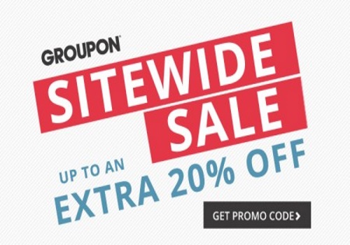 Groupon Up To 20% Off Sitewide Sale Promo Code