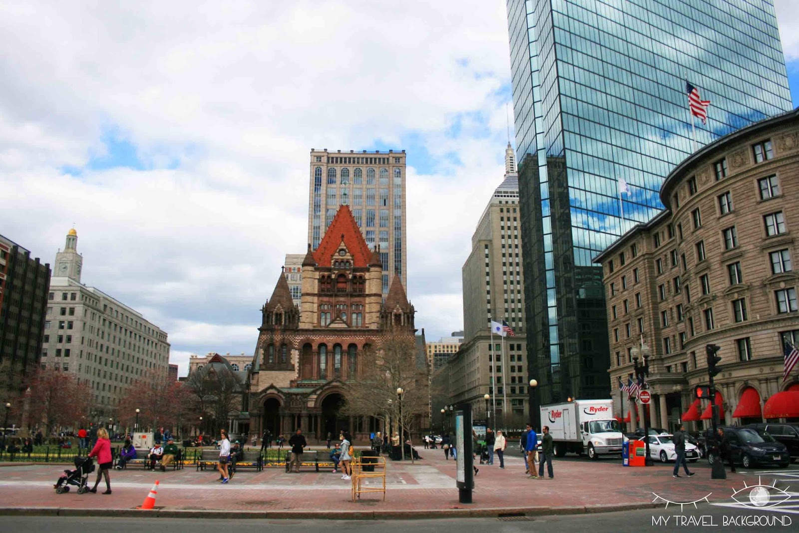 My Travel Background : Copley Square et la Trinity Church