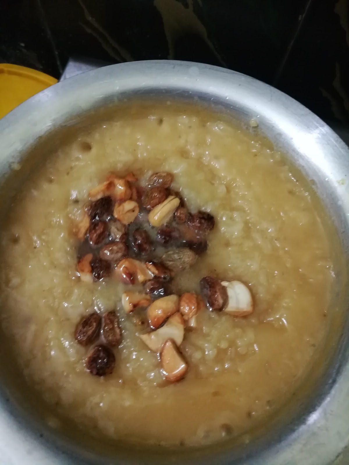Rice Roti'n Dal Jaggery rice/Bellam annam