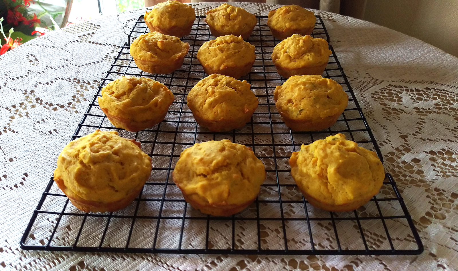 Passion Kneaded: Savoury Pumpkin Muffins - #MuffinMonday