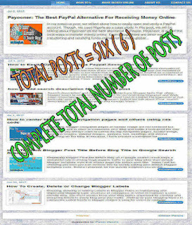 Blogger Main Page Error Fix Blogger Number of Posts on Main Page Error