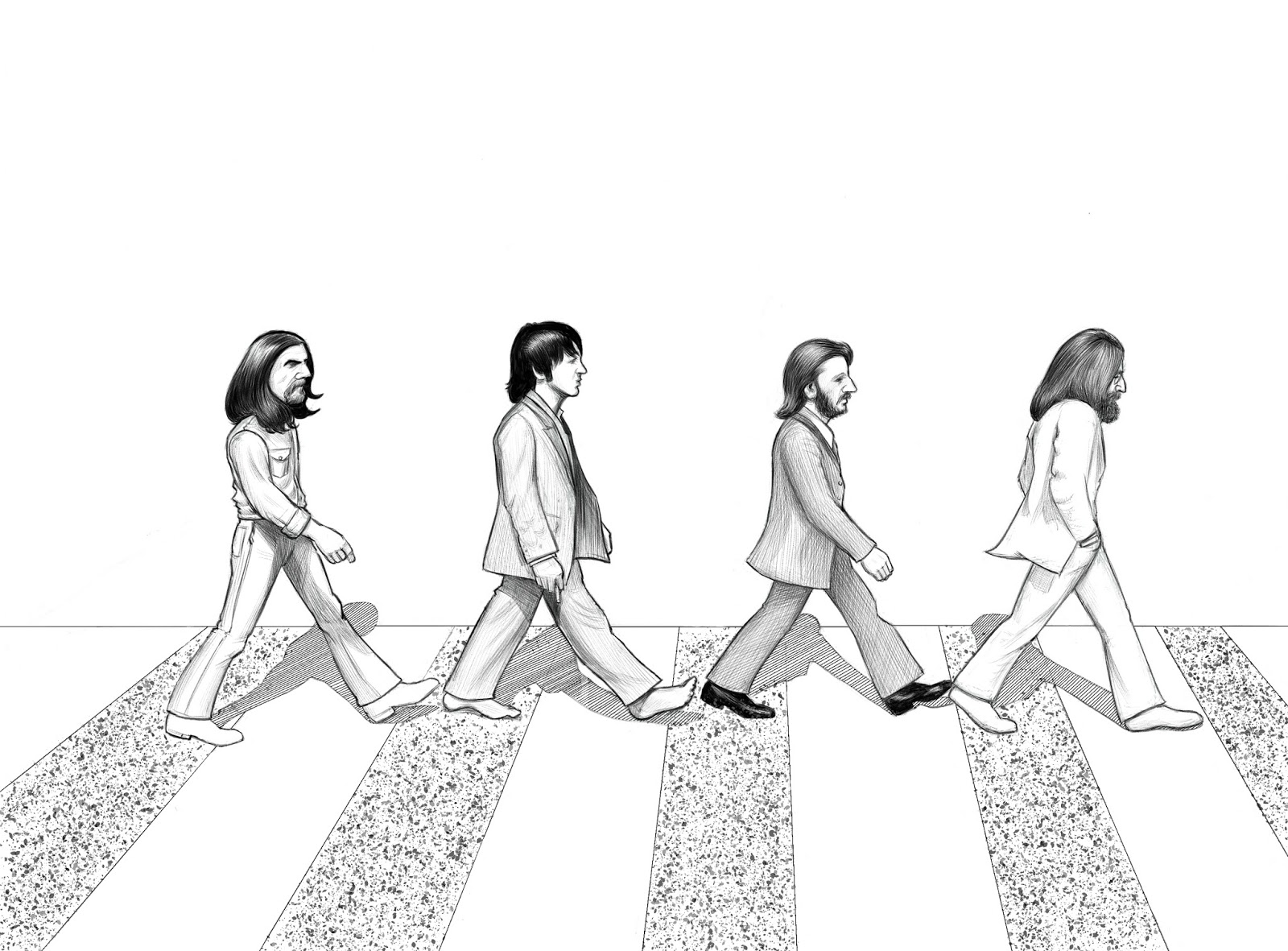 road drawing abbey Beatles