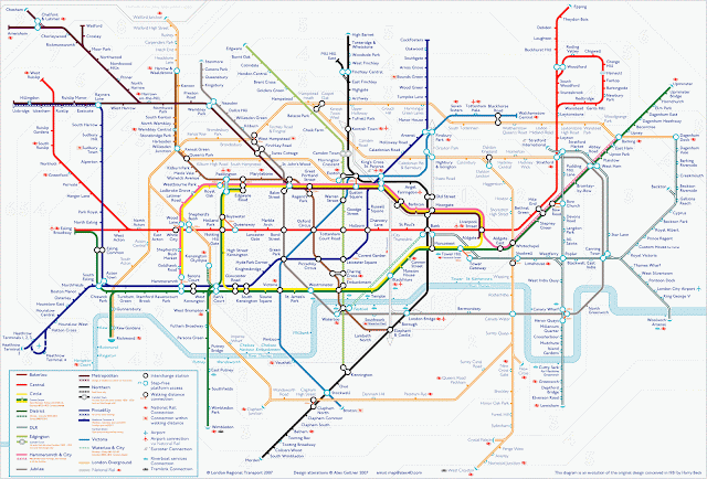 London Underground Subway Map