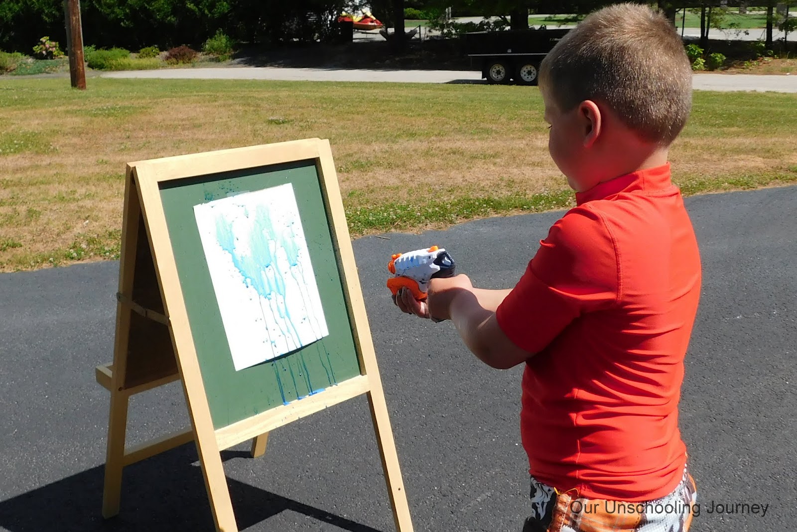 Art Project 13; Water Gun Art