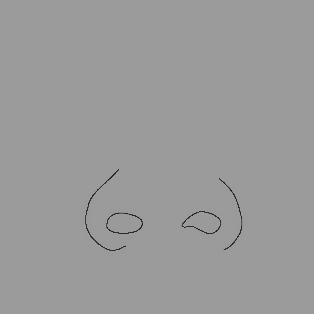 facial references for animation: nose movement [outline]
