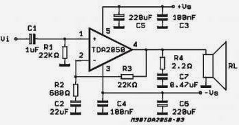 IT - ELECTRONICS: 18Watt mono amplifier using tda2030 tda2050 subwoofer amplifier circuit diagram 