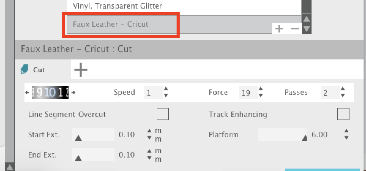How to Add New Custom Material Cut Settings in Silhouette Studio