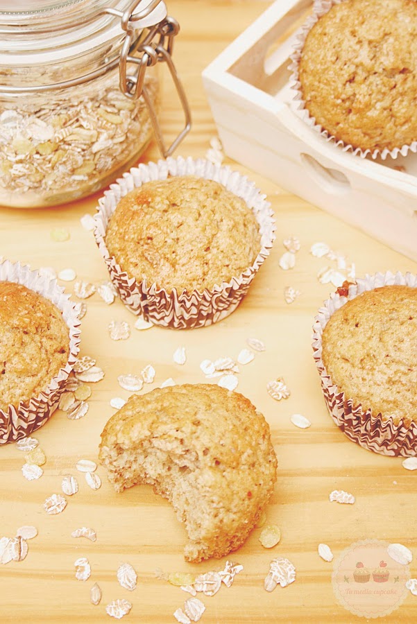 Muffins de Avena muy sanos y ligeros (con productos ecológicos) Ecología