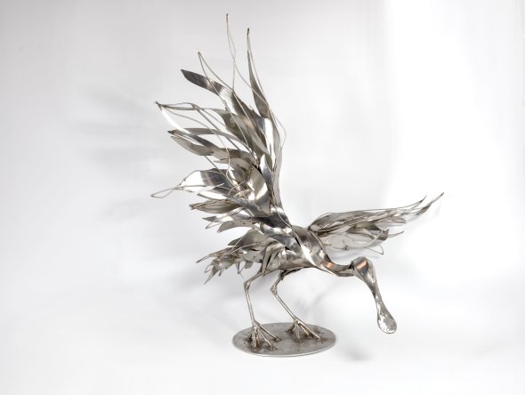 As esculturas de animais metálicos de Georgie Seccull Georgie Seccull arte esculturas metálicas de animais sucata