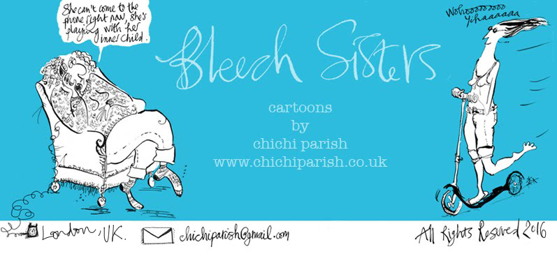 Bleech Sisters, cartoons by Chichi Parish