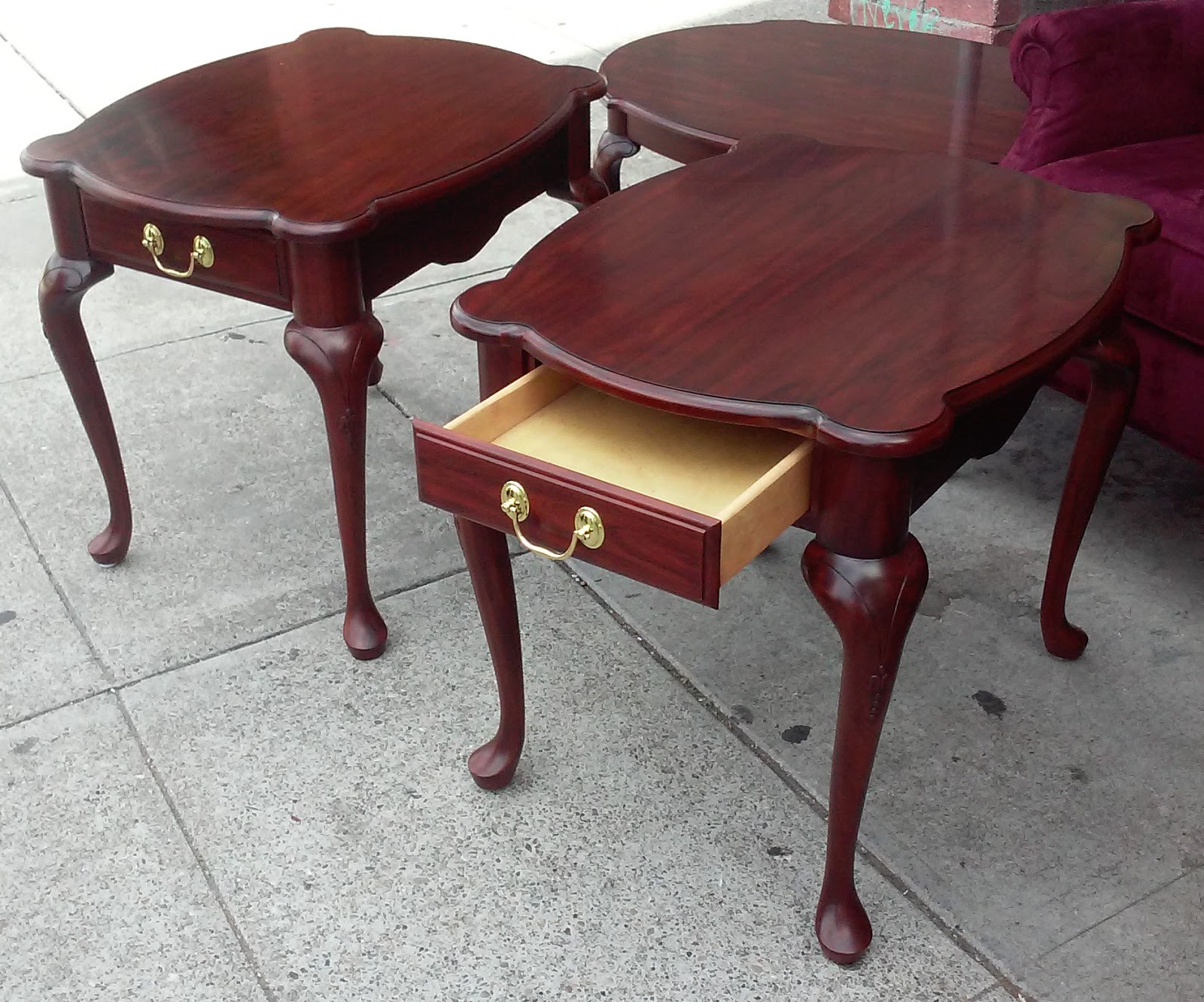 UHURU FURNITURE & COLLECTIBLES SOLD 4680 Harden French Cherry End