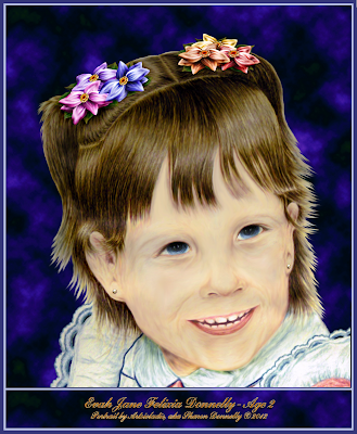 Portrait Of Daughter By/copyrighted to Artsieladie/Sharon Donnelly