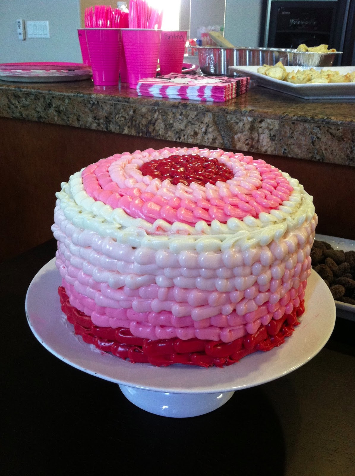 Tickle Cake Adventures in cake art Pretty In Pink Baby Shower Cake