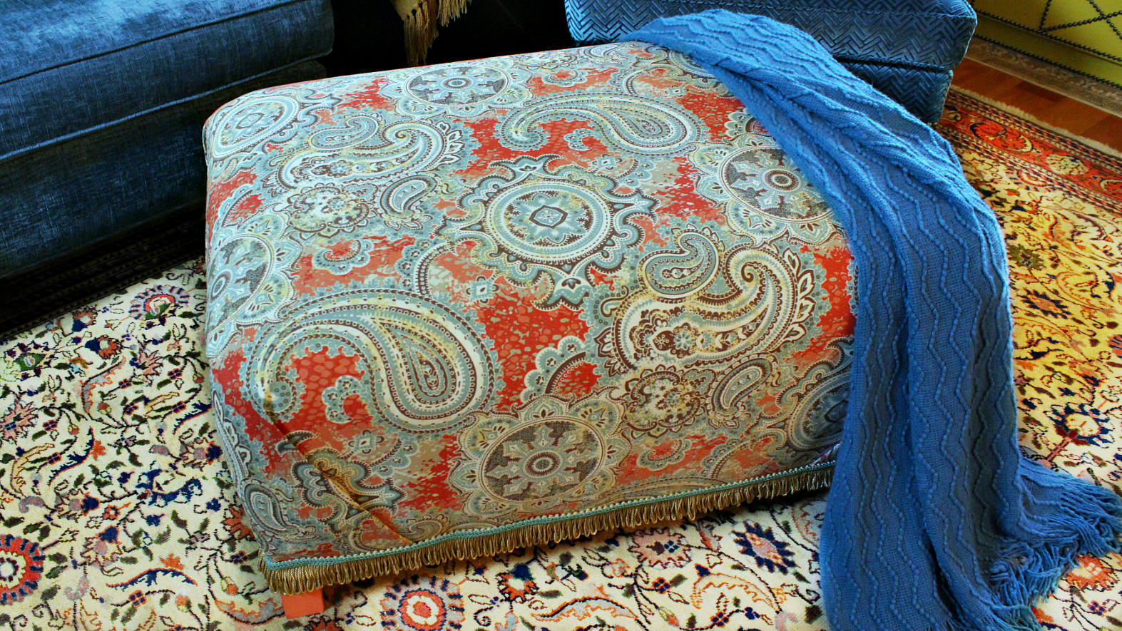 Mark Montano Boho Ottoman Makeover