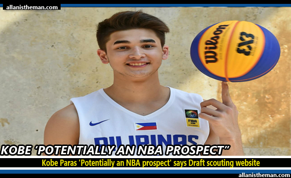 Kobe Paras 'Potentially an NBA prospect' says Draft scouting website