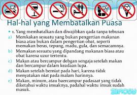 Hal Hal Yang Membatalkan Puasa Pendidikan Dan Pengajaran