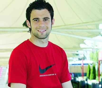 Grada Grana Francisco Molinero, primer fichaje del Real Murcia
