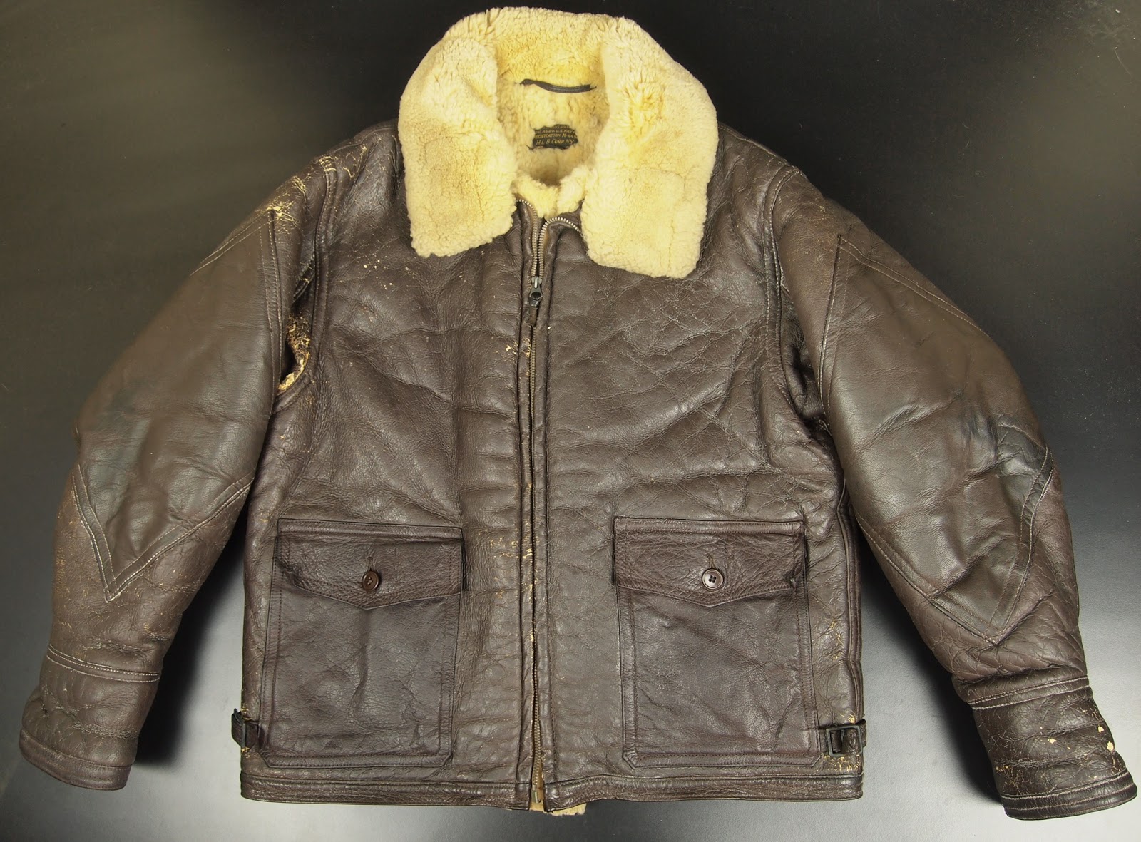 Stumptown Traders WW2 US Navy M445a Shearling Flight Jacket