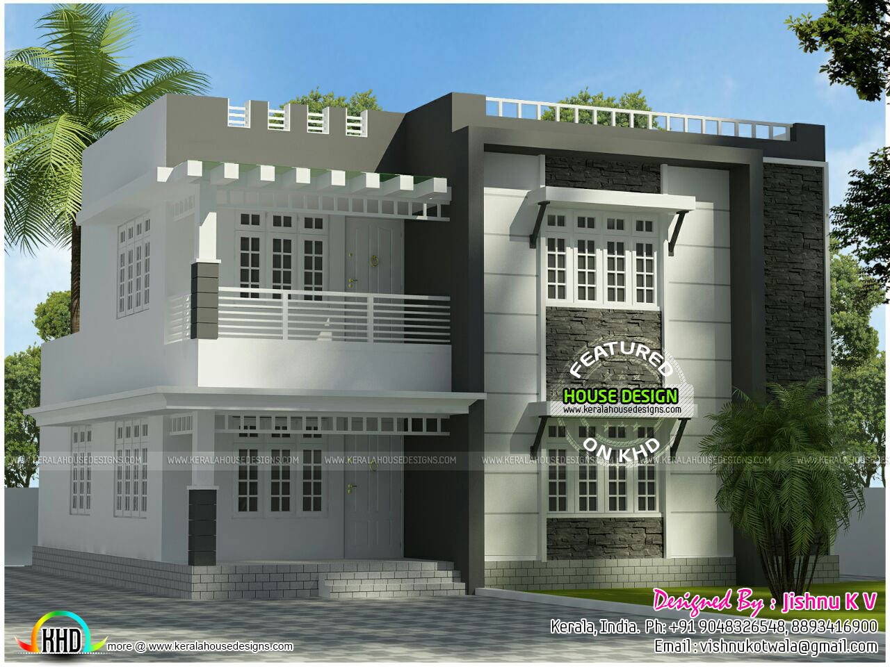 22 Lakh budget 4  cent  plot home  plan  Kerala home  design 