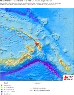 Cutremur major cu magnitudinea de 7,5 grade in Papua-Noua Guinee