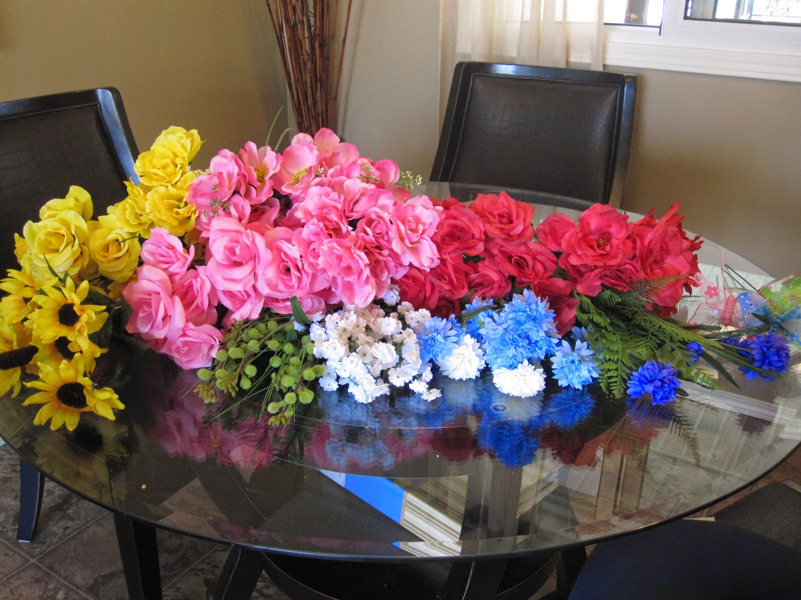 Flowers On The Roof How to Make an Artificial Silk Flower Arrangement for Graveside Vase Insert